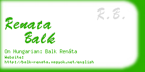 renata balk business card